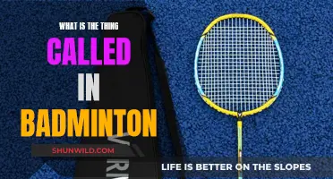 Badminton Equipment: What's in a Name?