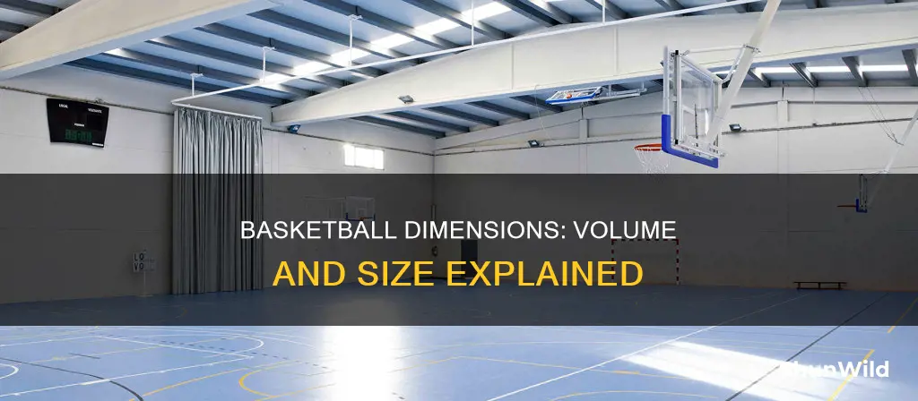 what is the volume of a basketball