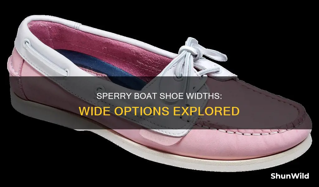 what is the width of a wide sperry boat shoe