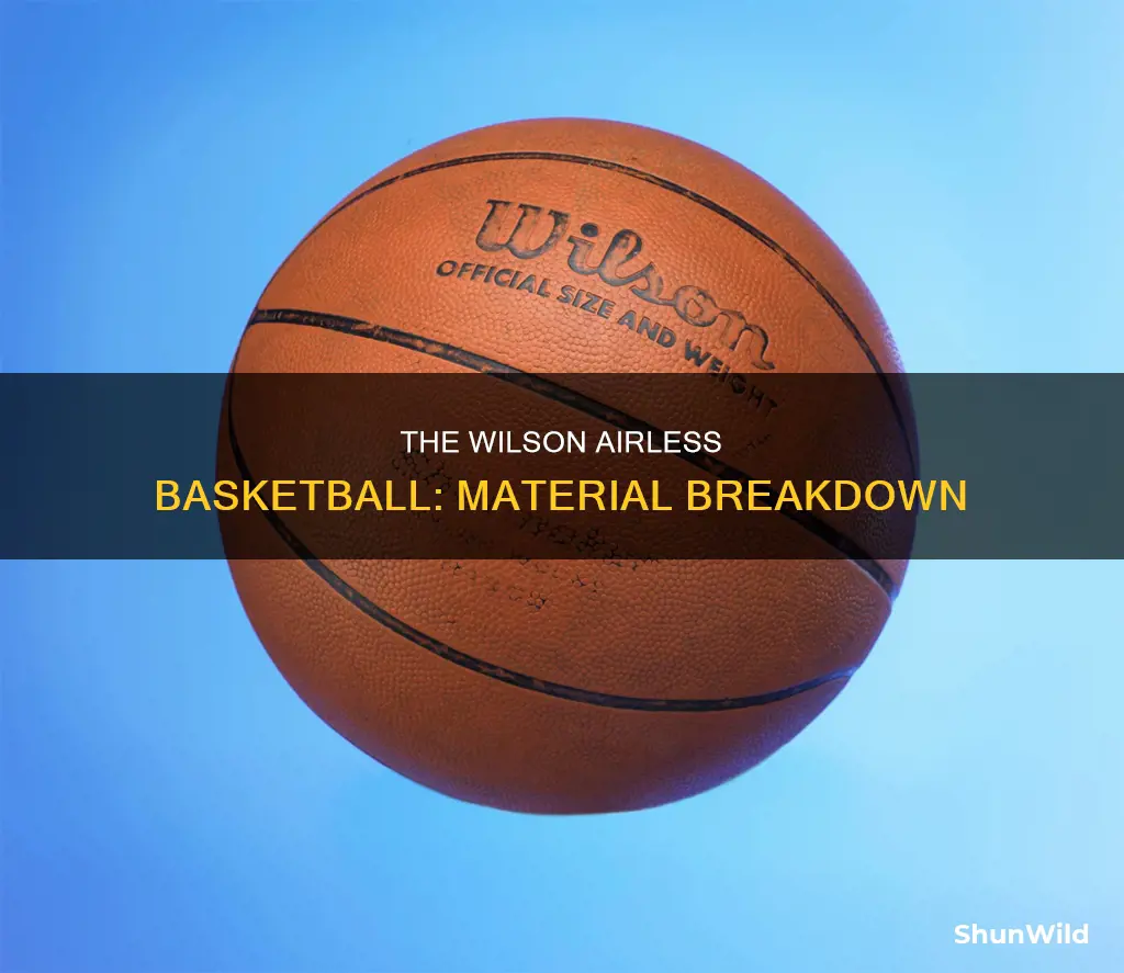 what is the wilson airless basketball made of