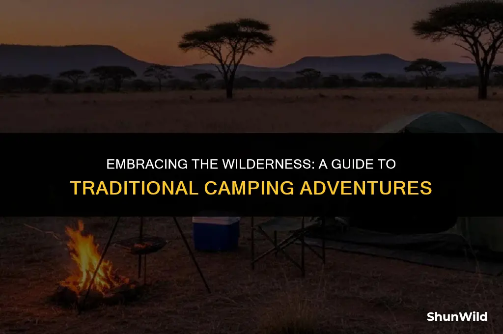 what is traditional camping