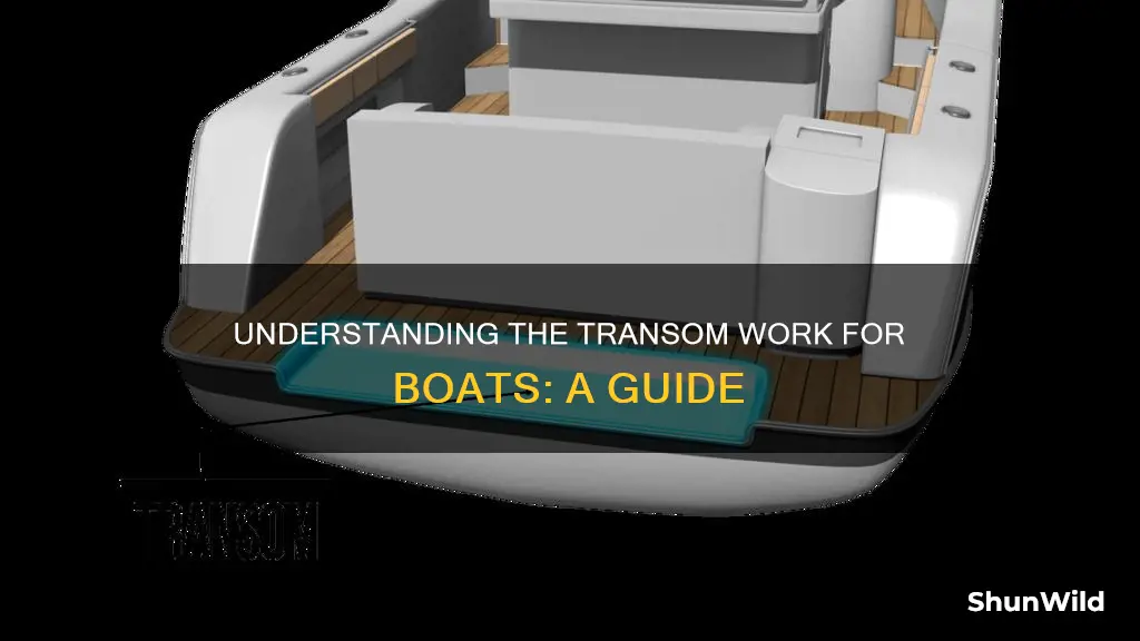 what is transom work for boat