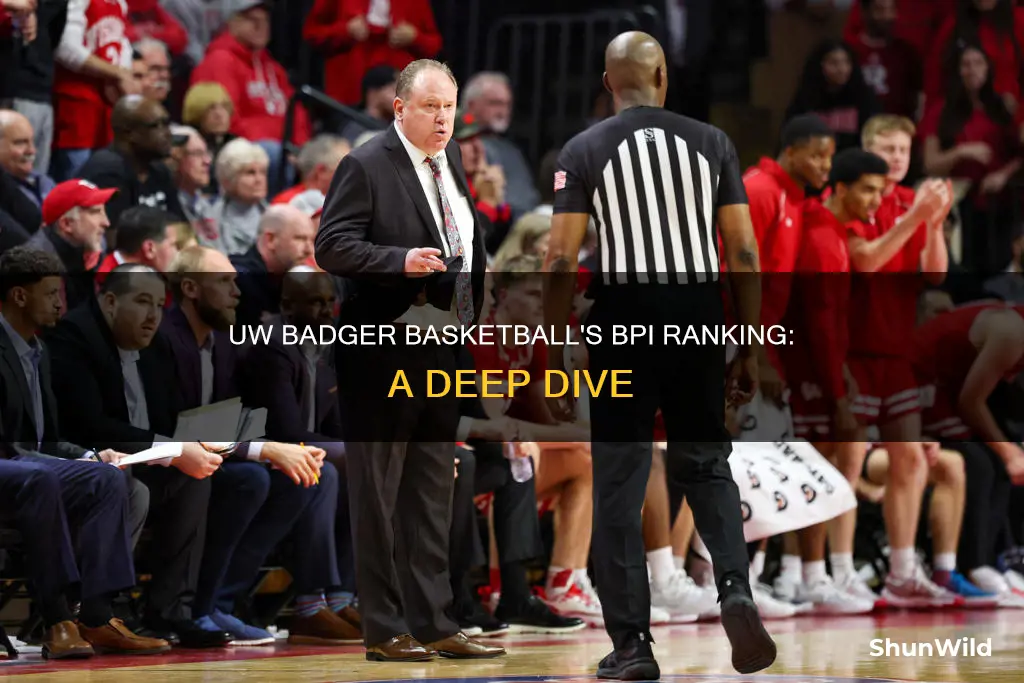 what is uw badger basketball bpi ranking