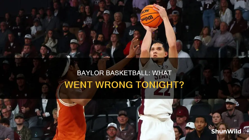 what is wrong with baylor basketball tonight