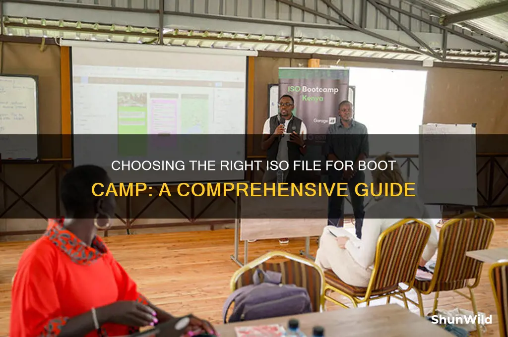 what iso file to use for boot camp