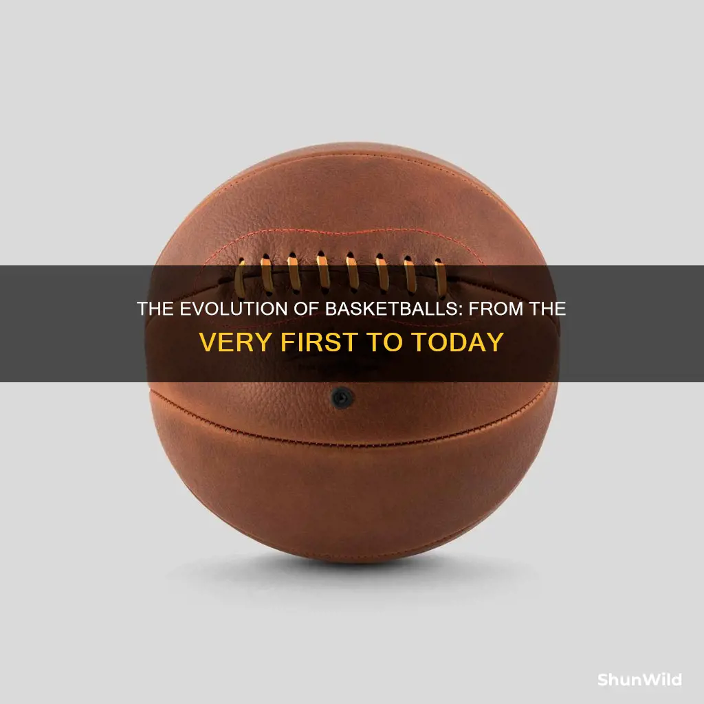what kind of basll was used first basketball