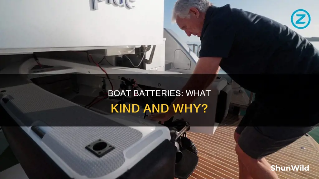 what kind of batterynisbin a boat