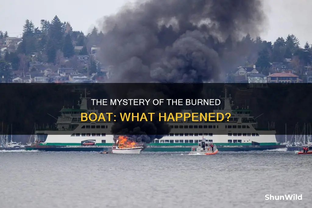 what kind of boat burned