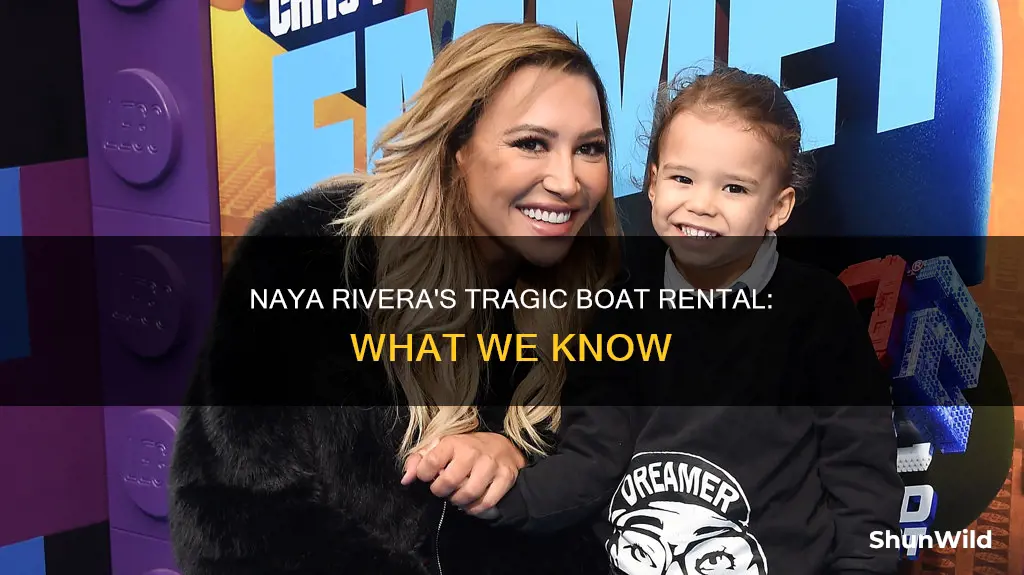 what kind of boat did naya rivera rent