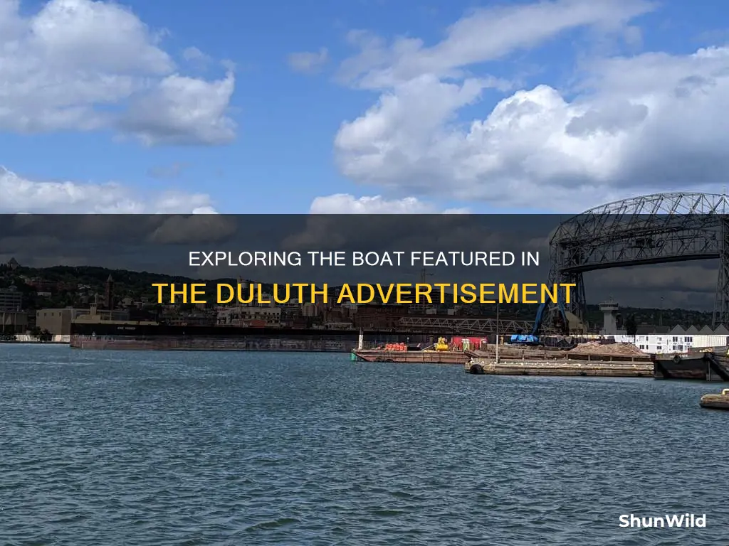 what kind of boat is on the dultuth advertisement