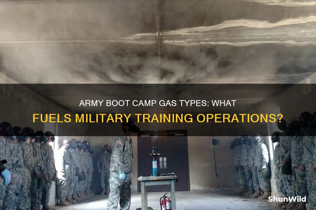 what kind of gas do army boot camp use