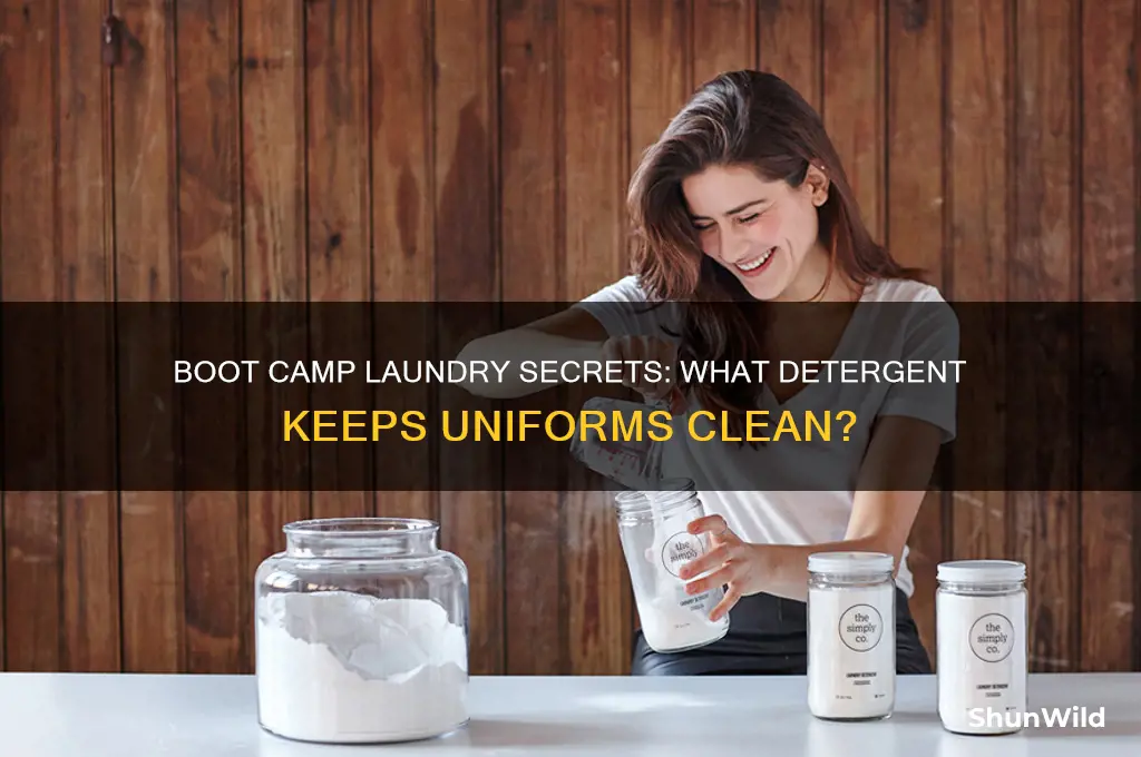 what kind of laundry detergent is used at boot camp