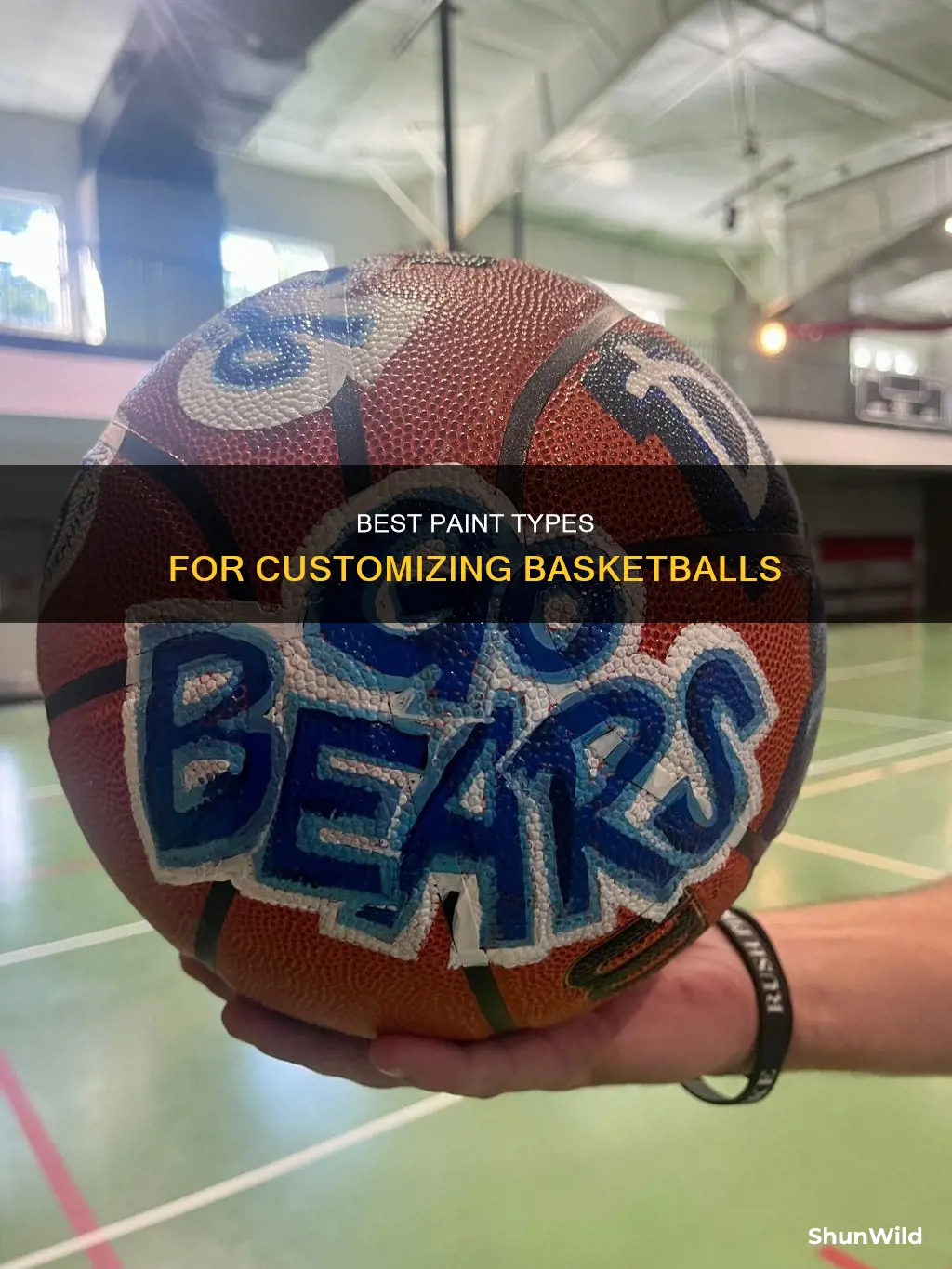 what kind of paint to use on a basketball