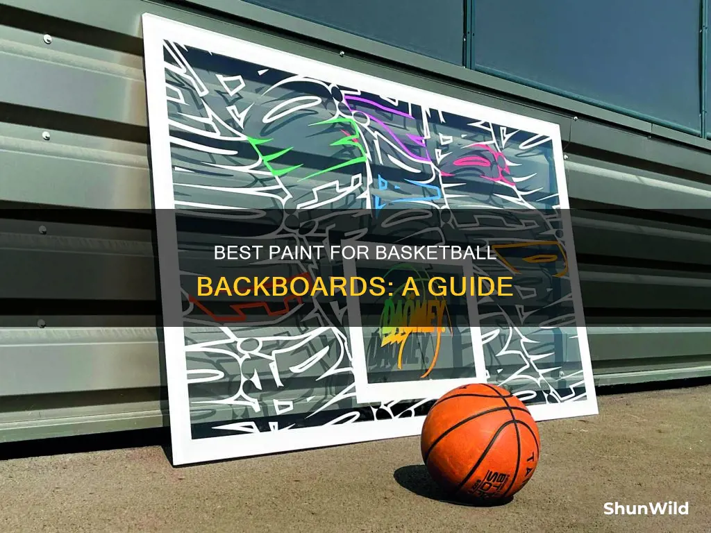 what kind of paint to use on basketball backboard