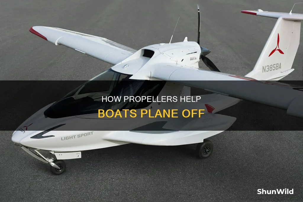 what kind of prop helps a boat plane off