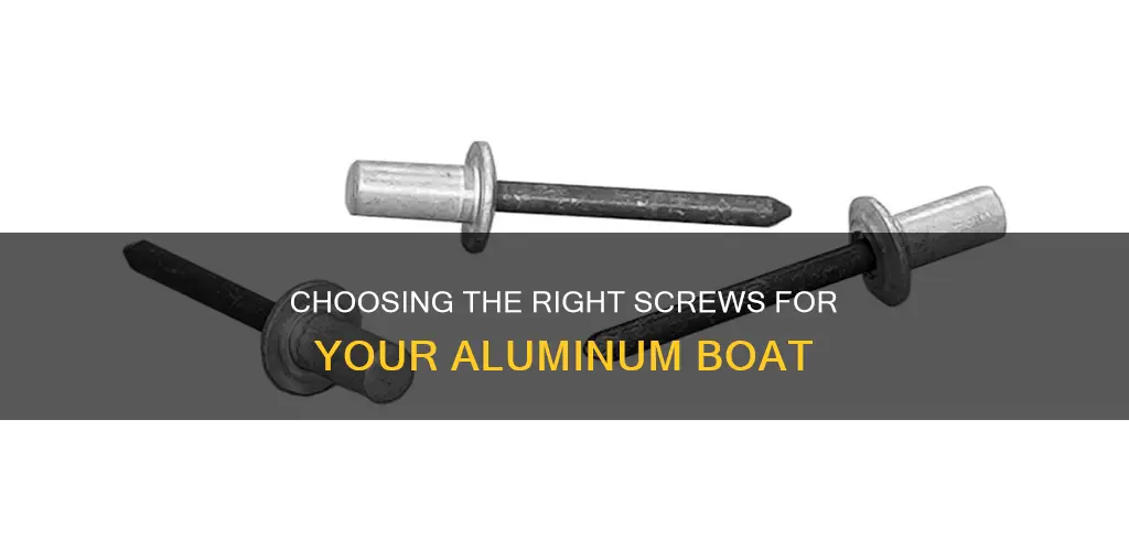 what kind of screws aluminum boat