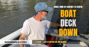 Choosing the Right Screws for Your Boat Deck