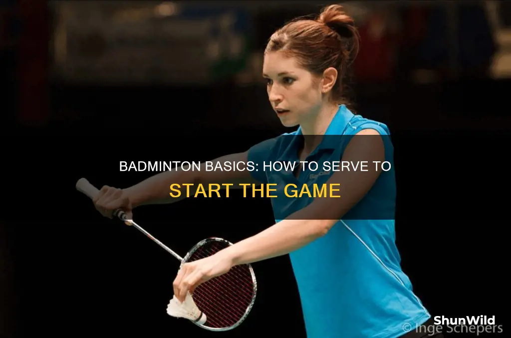 what kind of serve begins the game of badminton