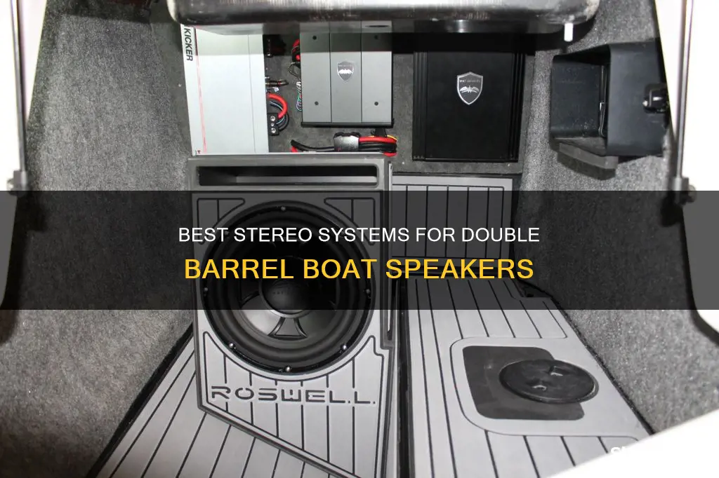 what kind of stereo goeswith double barrel boat speakers