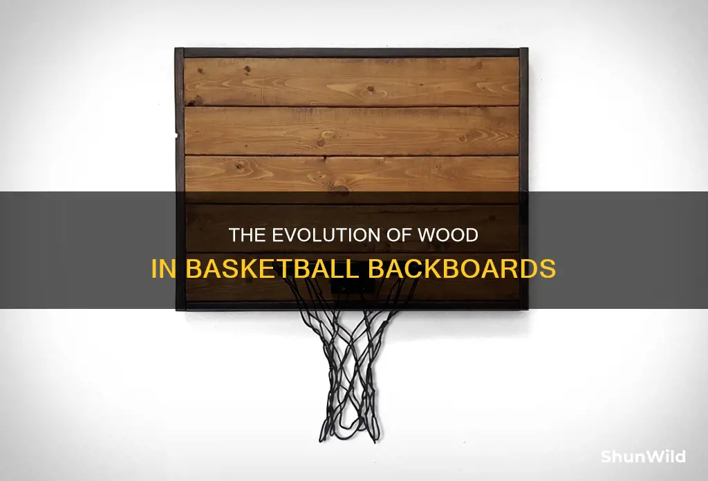 what kind of wood is used for basketball backboards