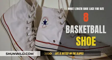 Shoe Lace Length for Size 8 Basketball Shoes