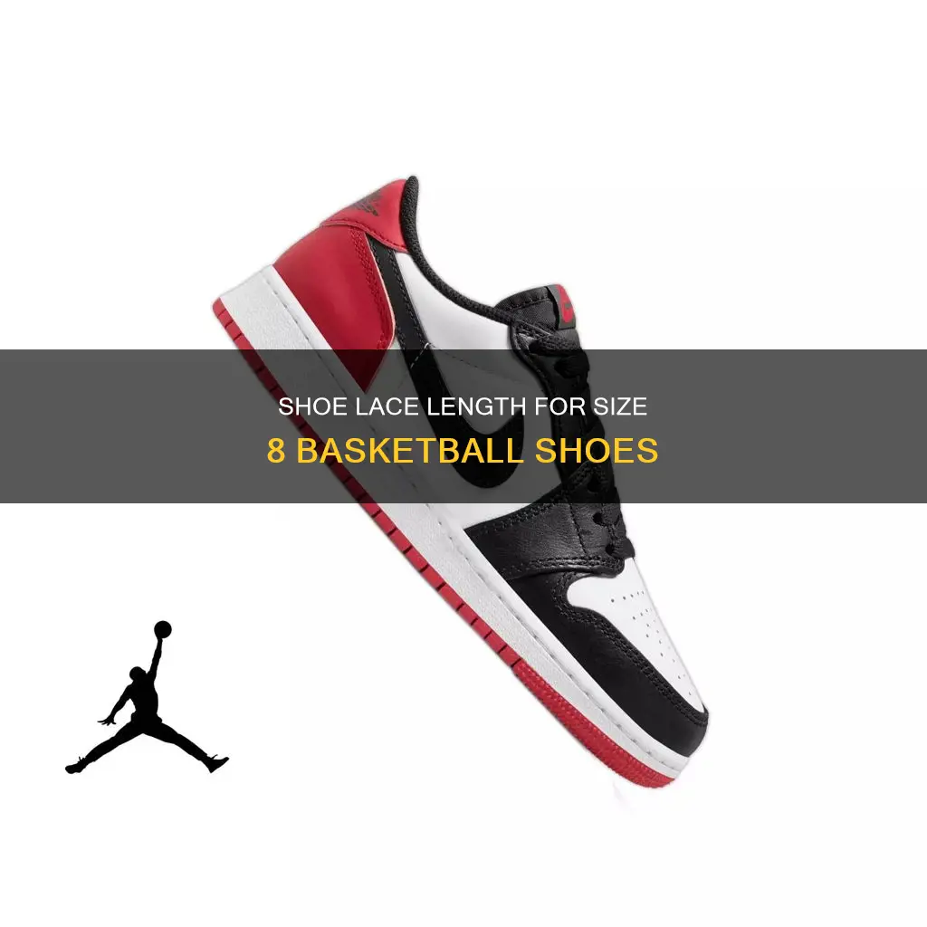 what length shoe lace for size 8 basketball shoe