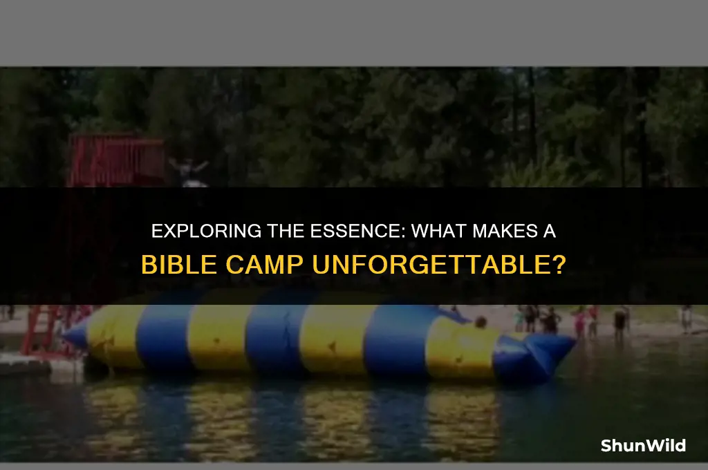 what makes a bible camp