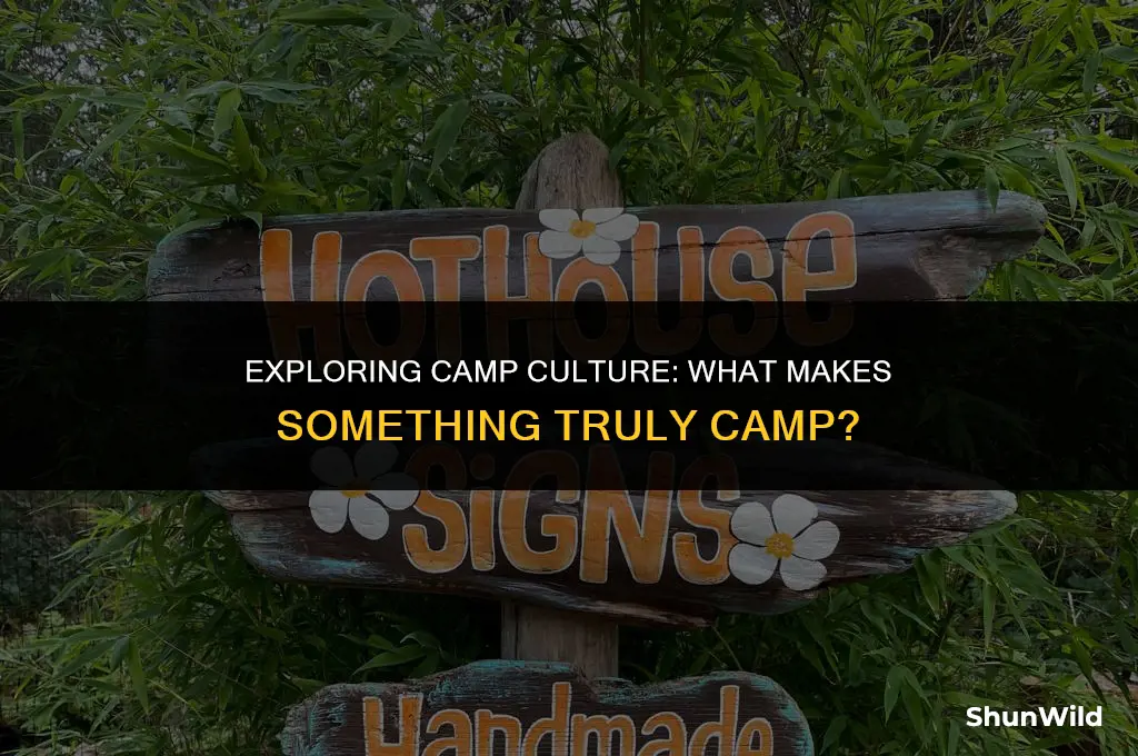 what makes something camp