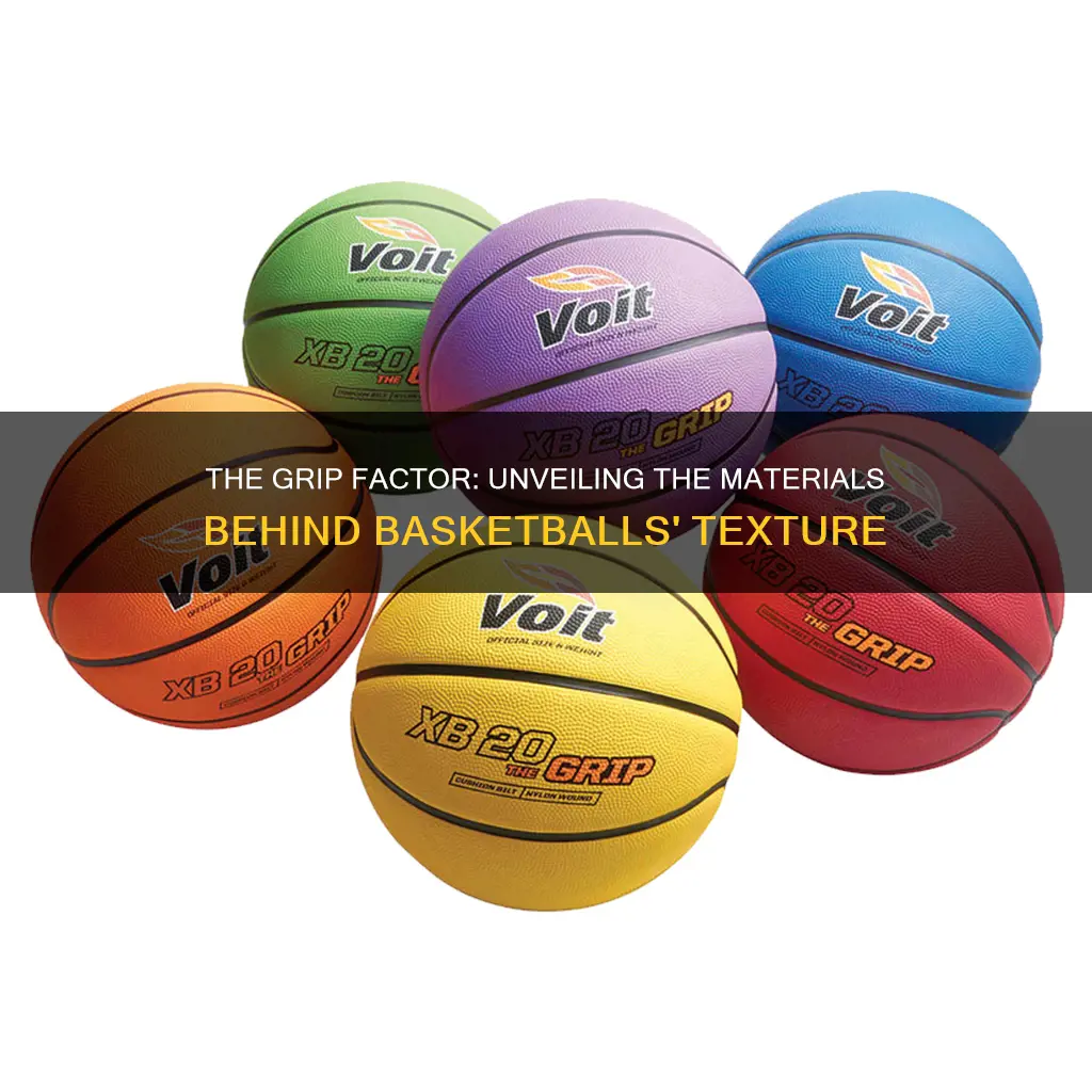 what material is used to grip basketballs