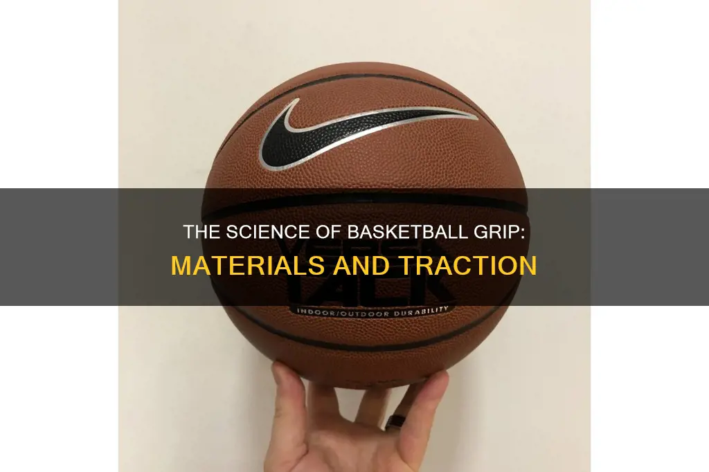what material is used to grip basketballs