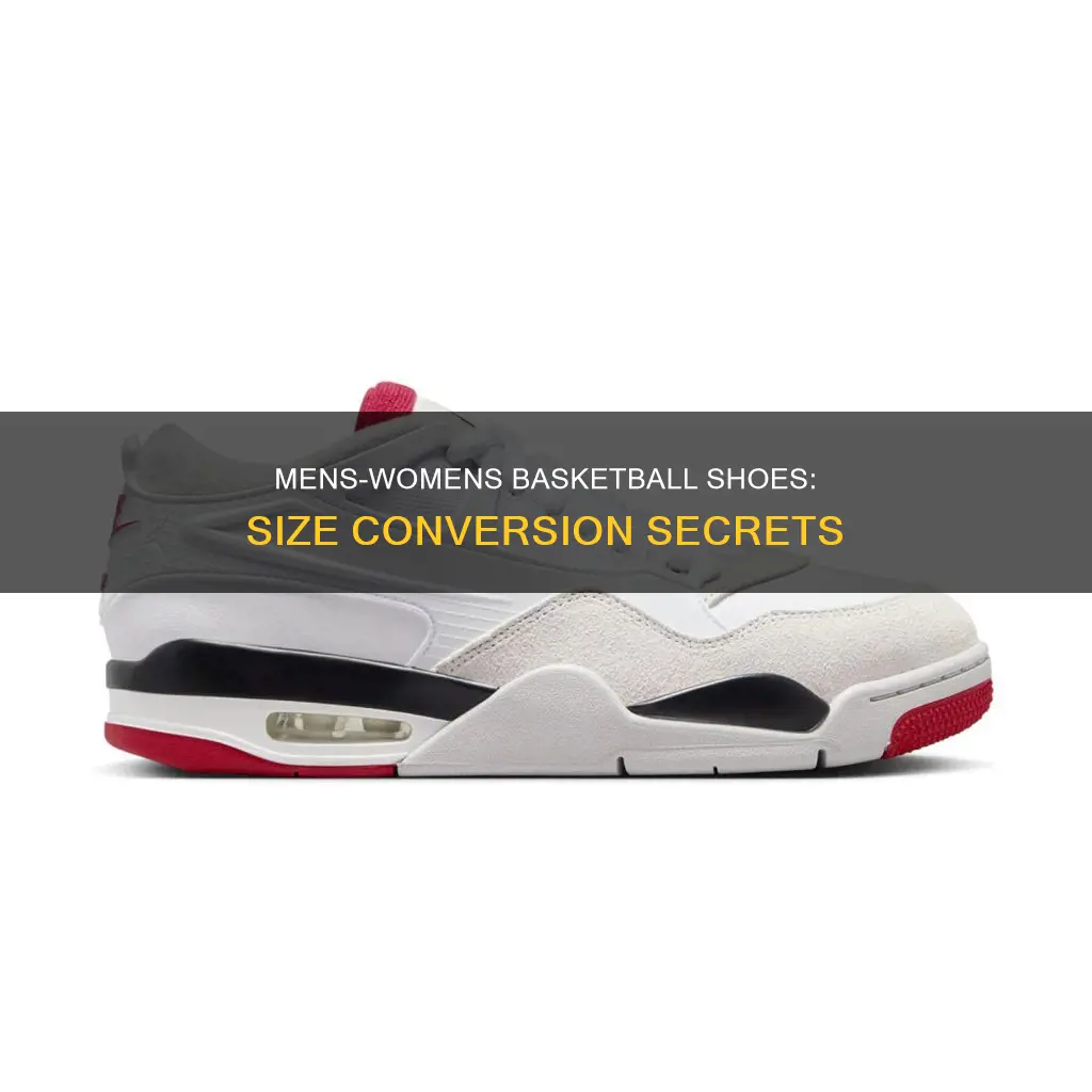 what mens size in basketball shoes is same as womens