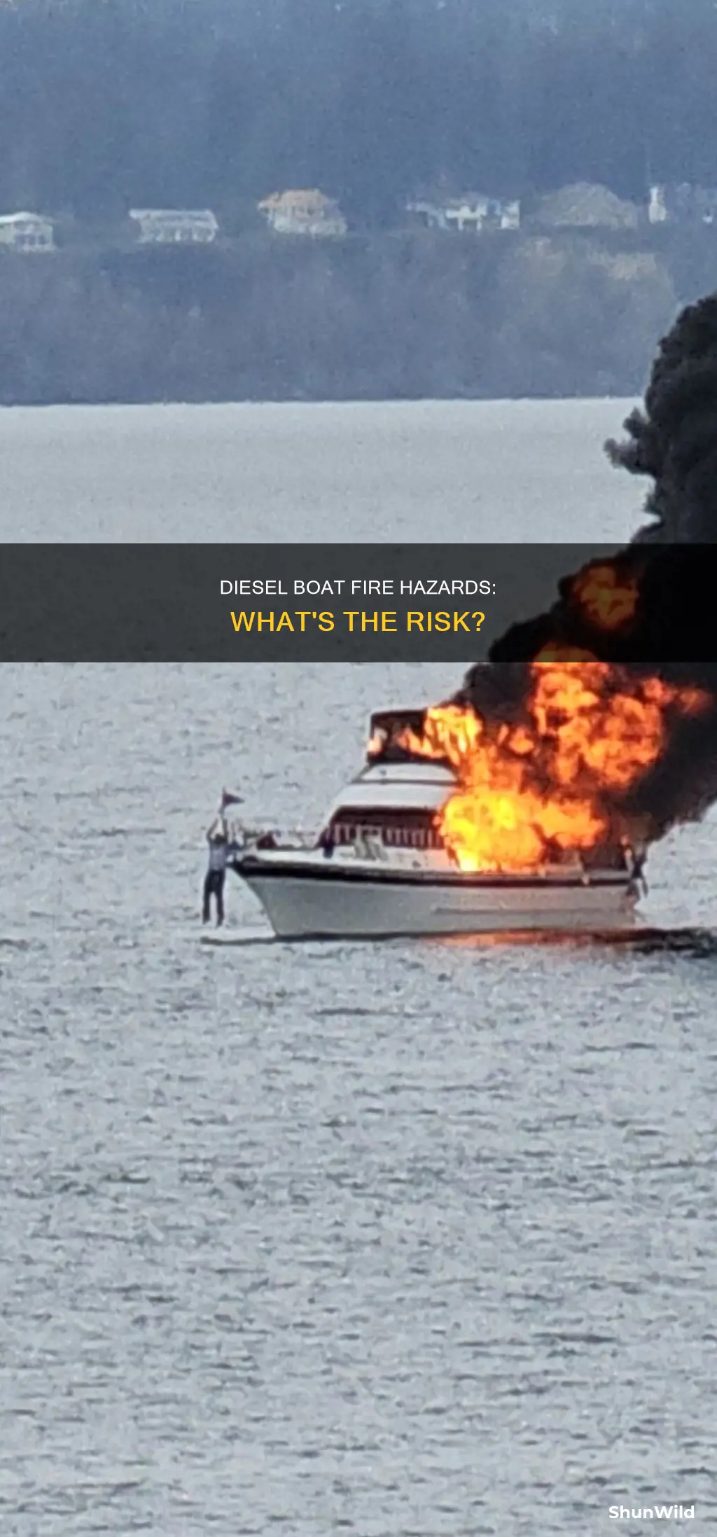 what might cause a diesel engine boat to catch fire