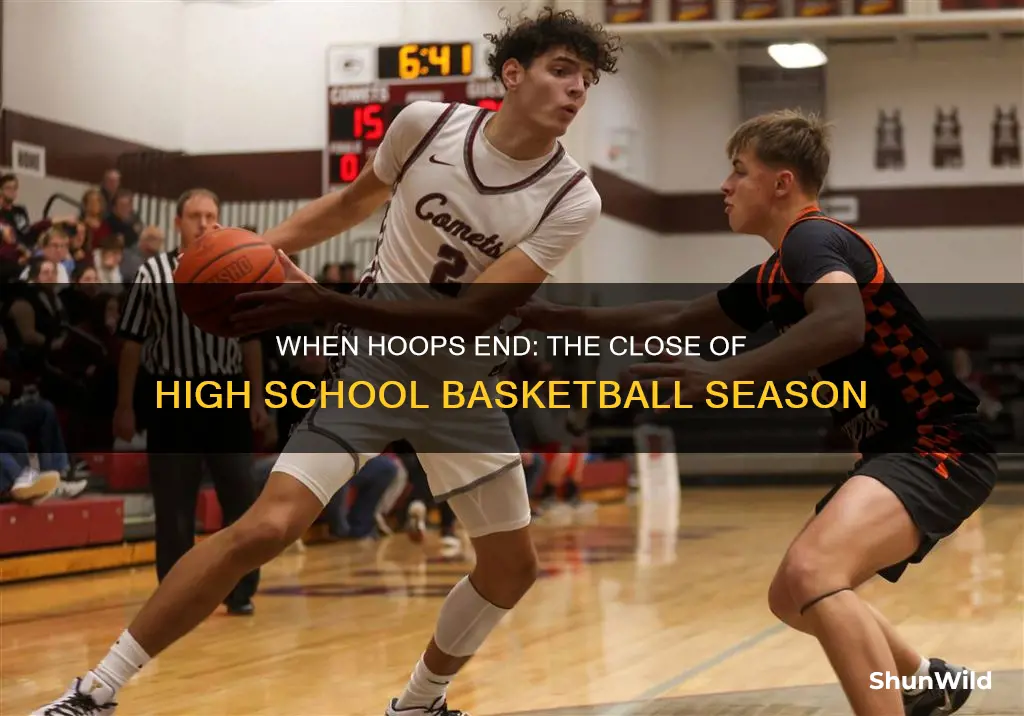 what month does high school basketball end