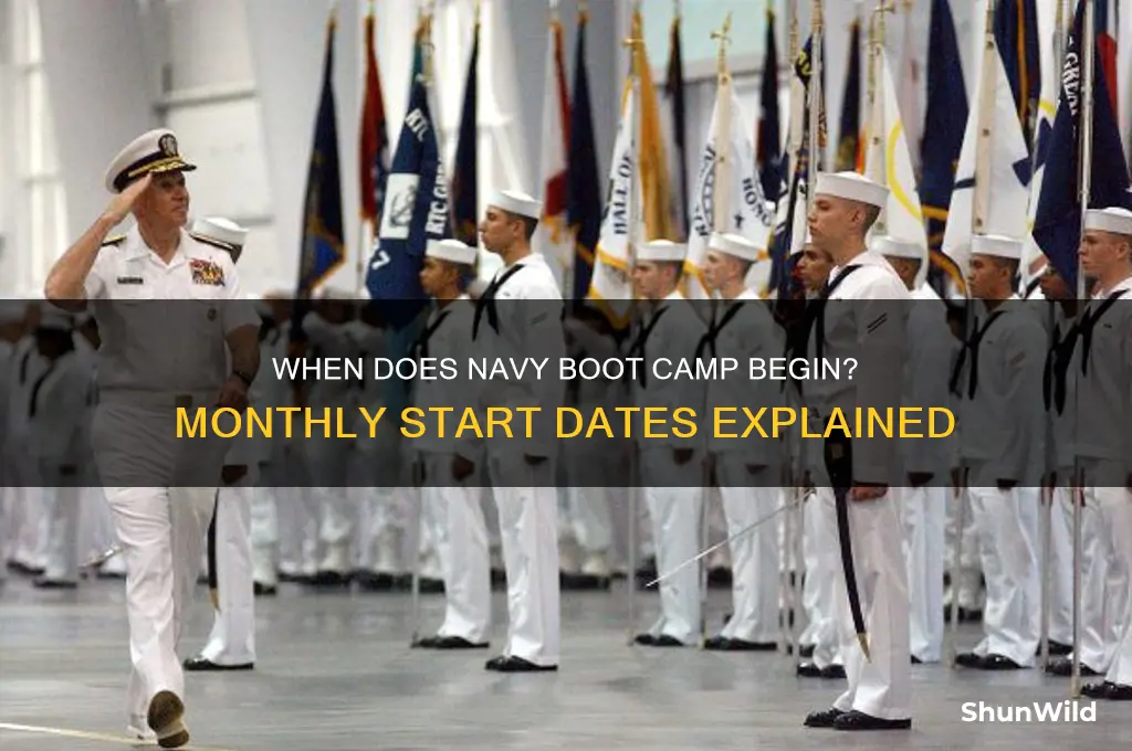what month does navy boot camp start