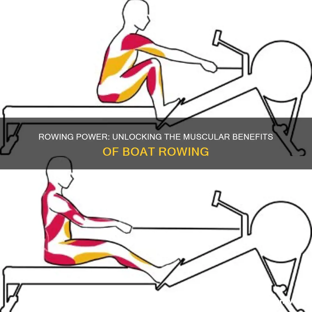 what muscles does rowing a boat work