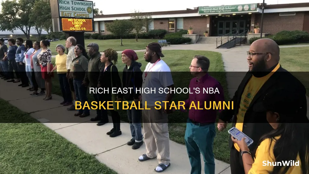 what nba basketball star went to rich east high school