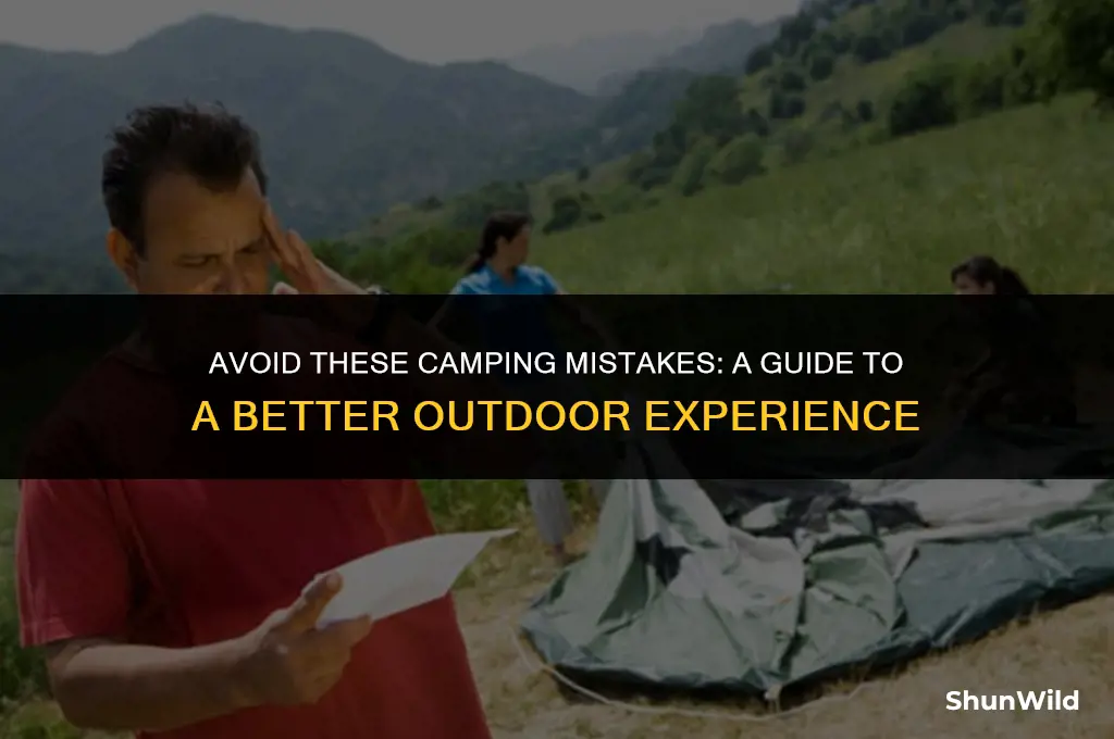 what not to do camping