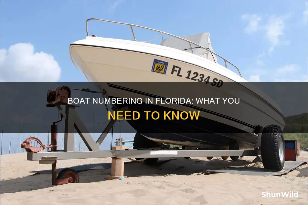 what numbers do I put on my boat in Florida