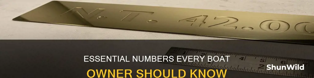 what numbers go on a boat