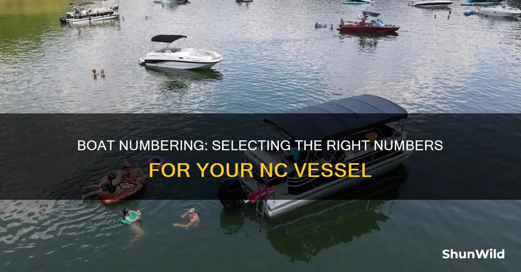 what numbers to put on nc boat