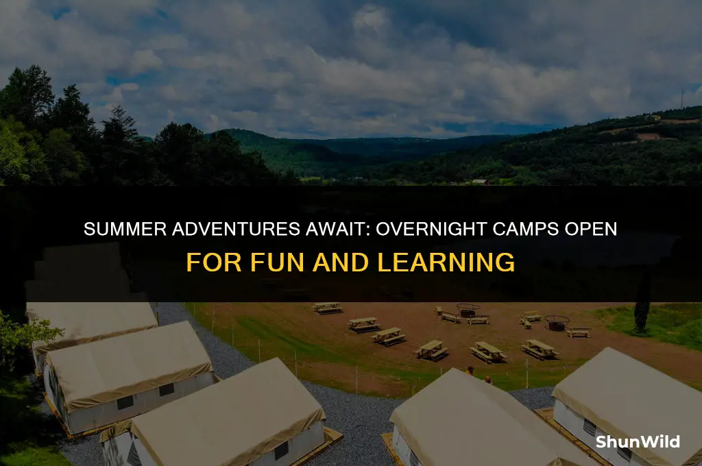 what overnight camps are open