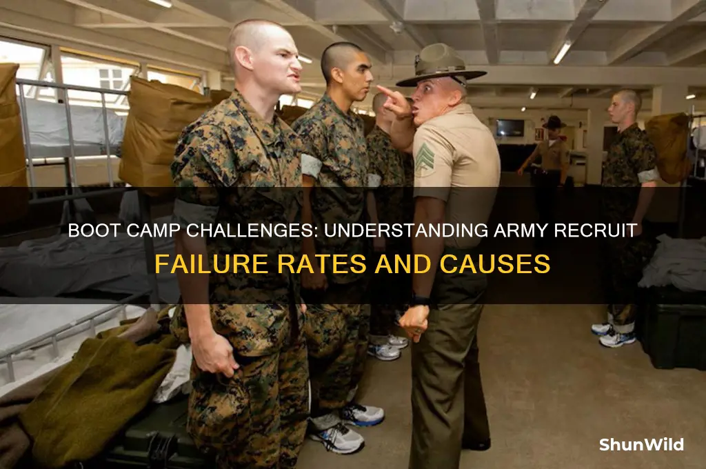 what percent of army recruits fail boot camp