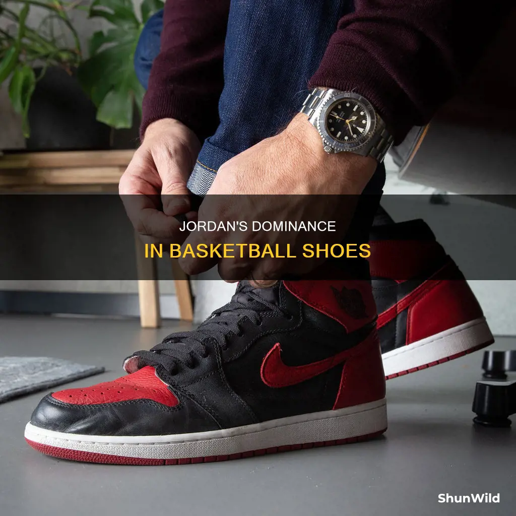 what percent of basketball shoes are jordan