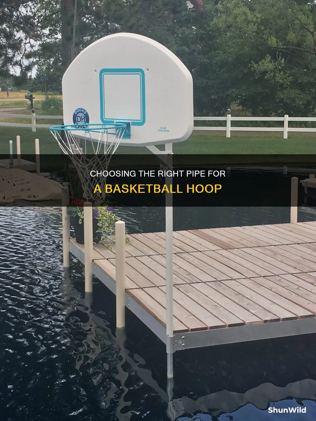 what pipe to use for basketball goal
