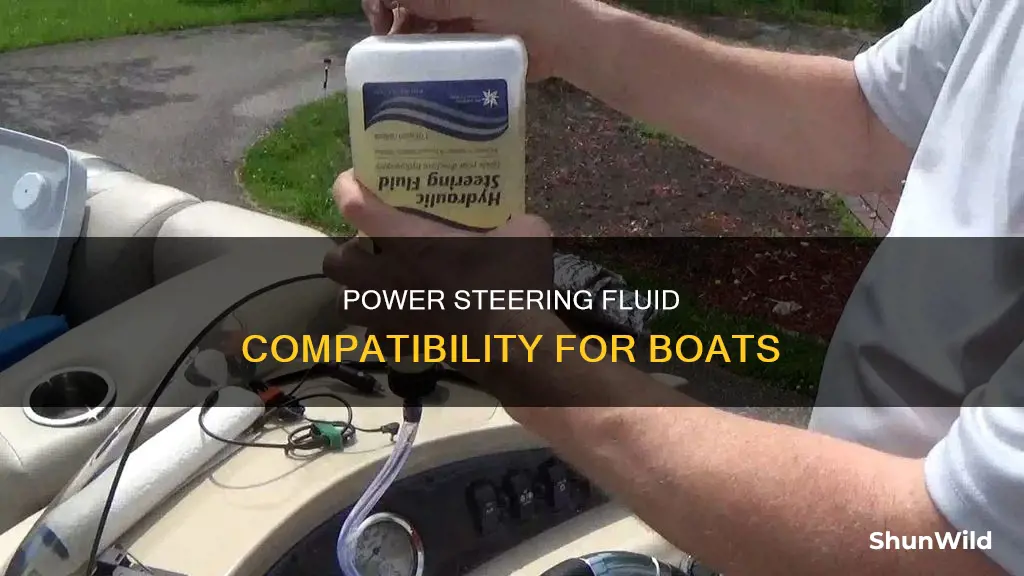 what power steering fluid wiil work in my boat steering