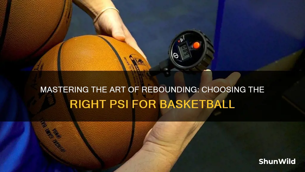 what psi to use for basketball