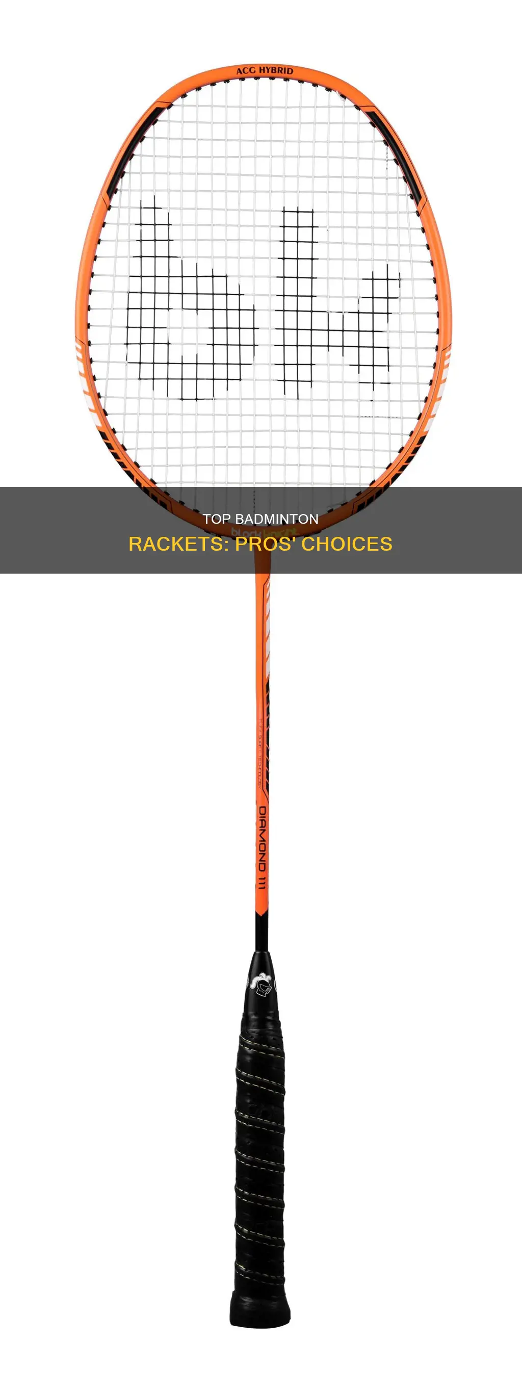 what racket do professional badminton players use