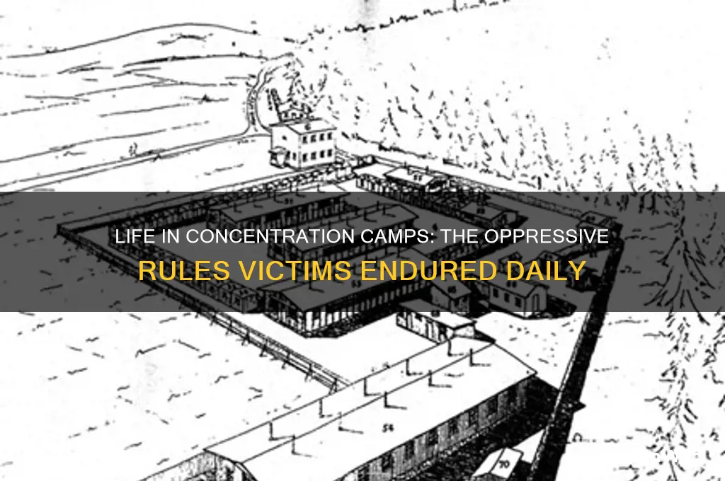 what rules did the concentration camp victims have to follow