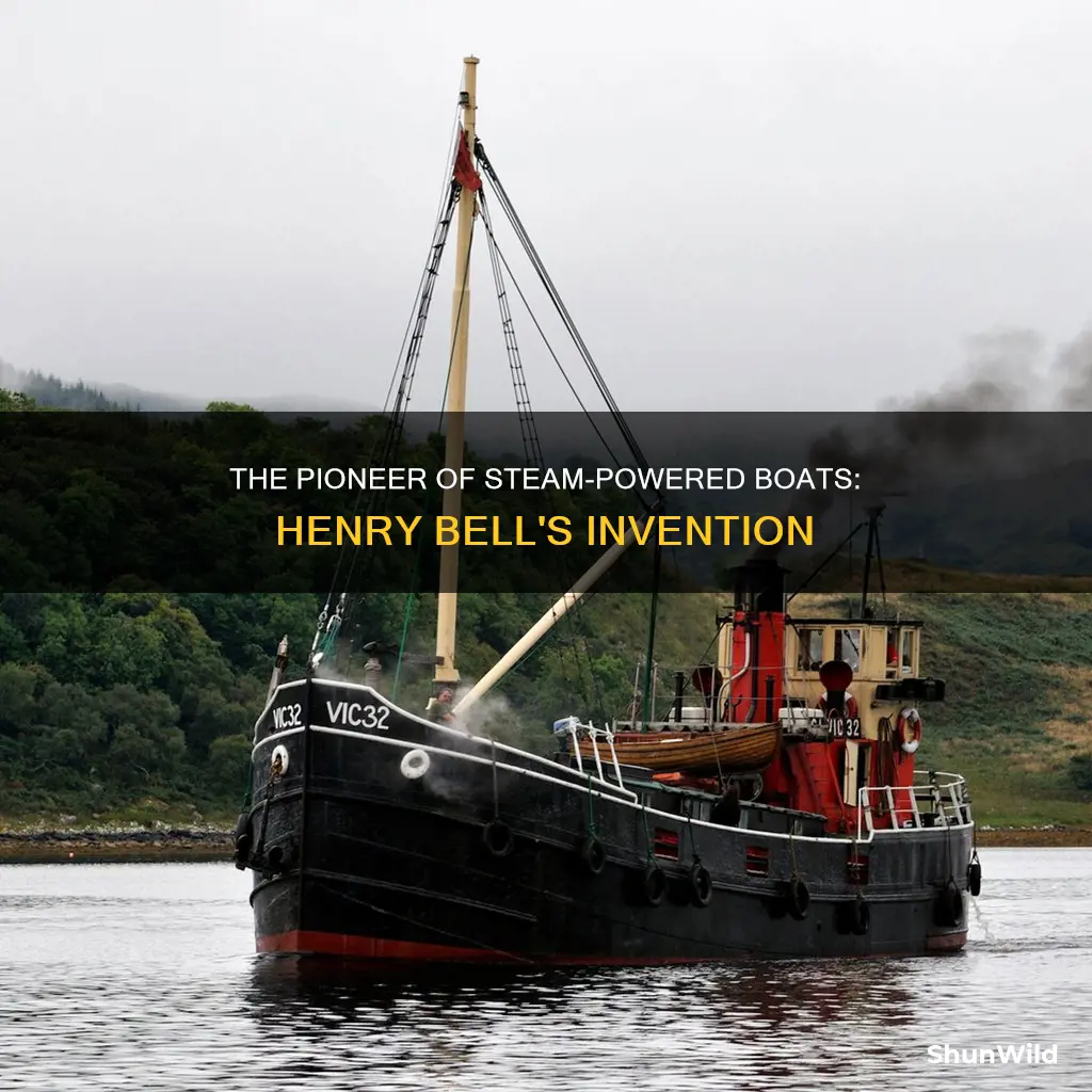 what scottish engineer invented the first steam-powered boat in 1812