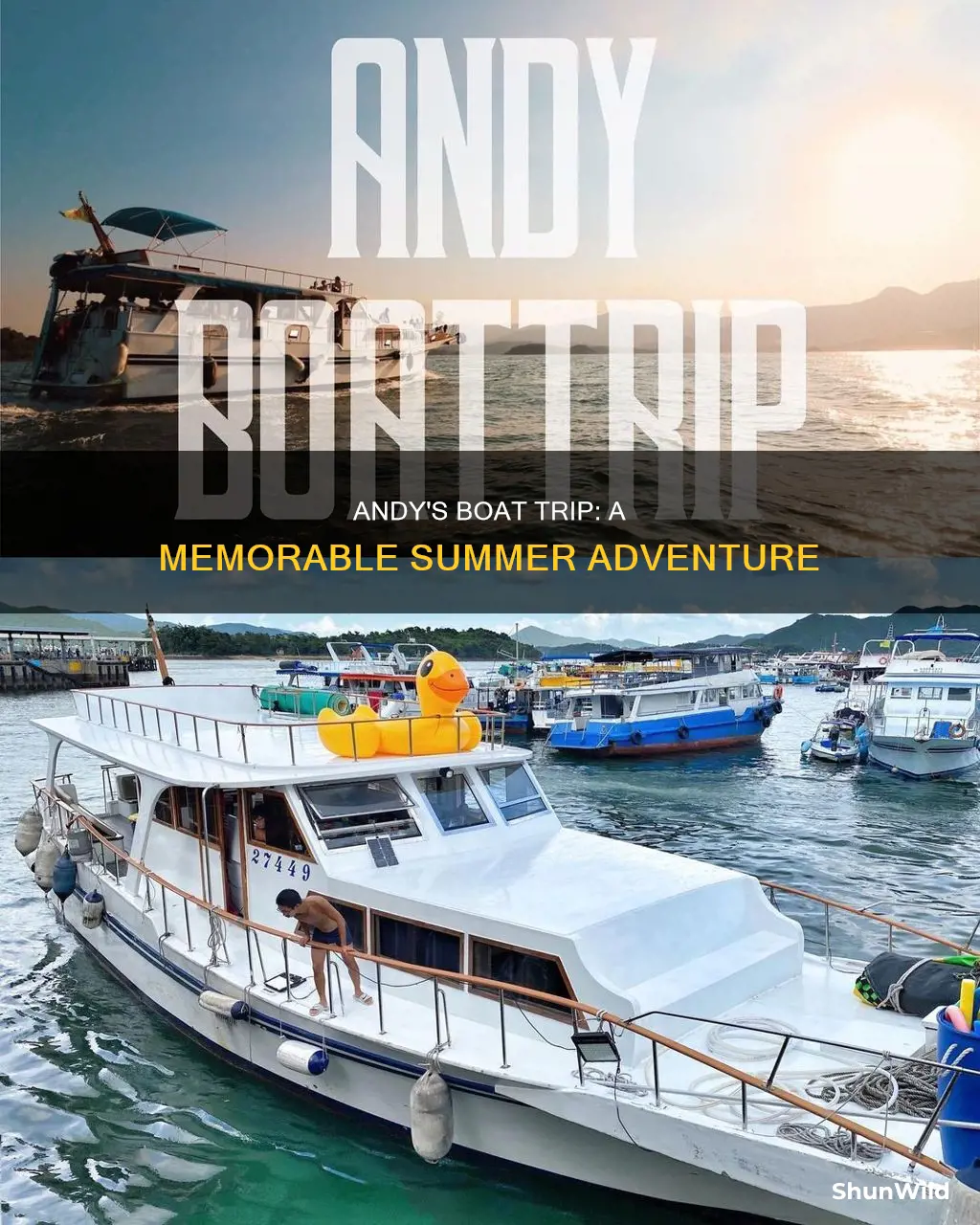 what season did andy go on a boat trip